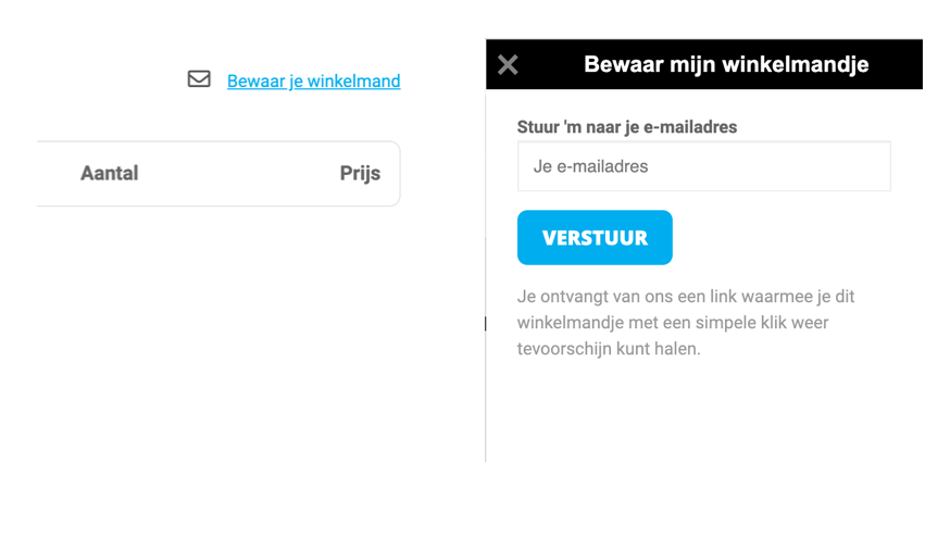AR - Mail je winkelmandje 0